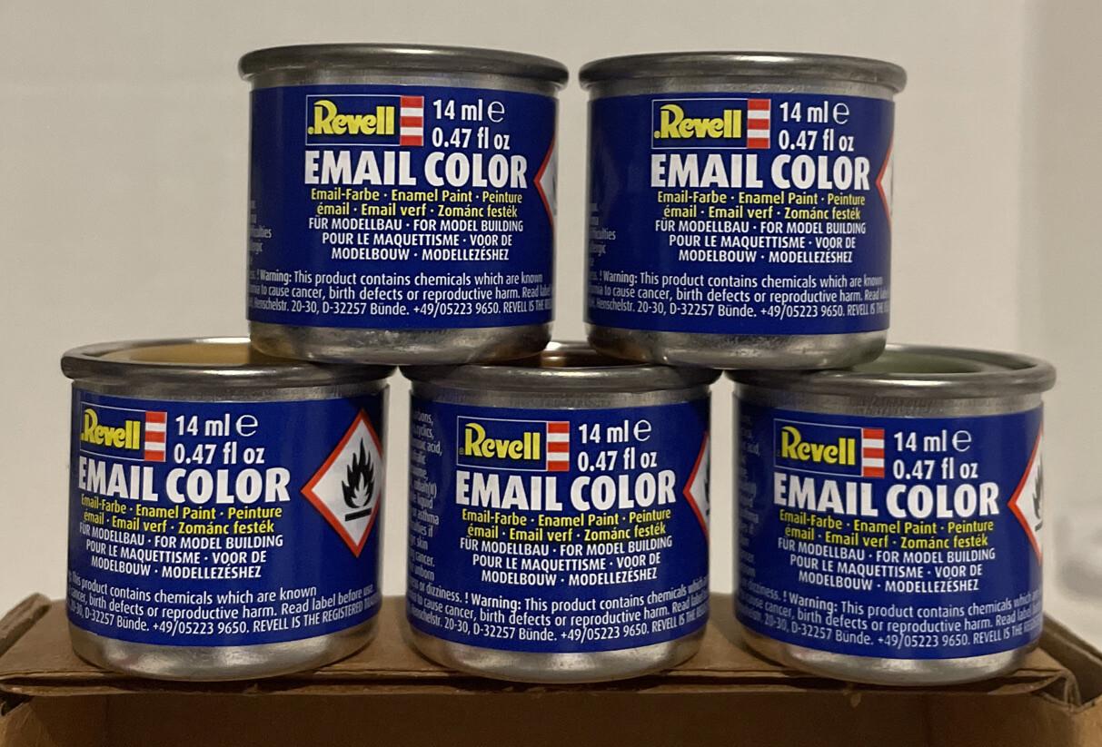 Revell enamel color 5 pcs bundle.