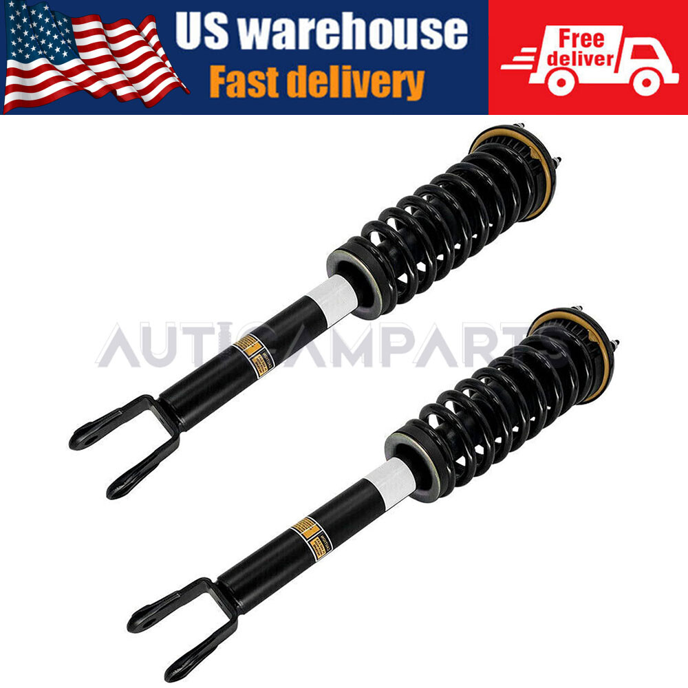 Pair Front Shock Asorbers Struts Assys w/o Electric For Jaguar XF RWD 2009-2015