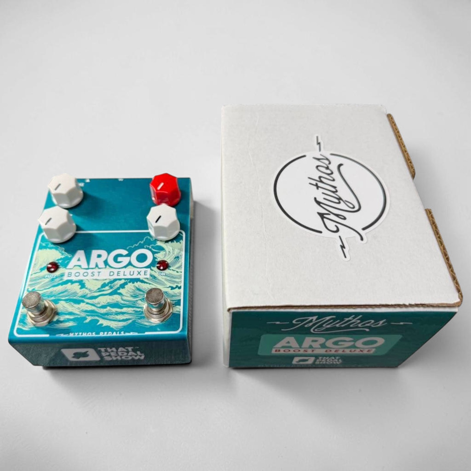 Mythos Pedals Argo Boost Deluxe Fuzz Boost Guitar Effects Pedal Dual Footswitch