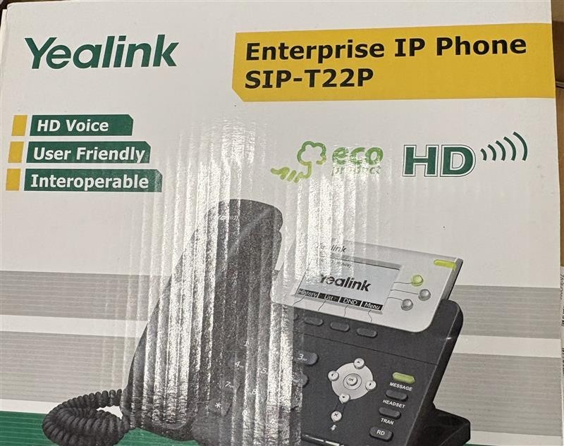 SIP-T22P  Yealink Landline Phone IP Phone HD NEW, BLACK