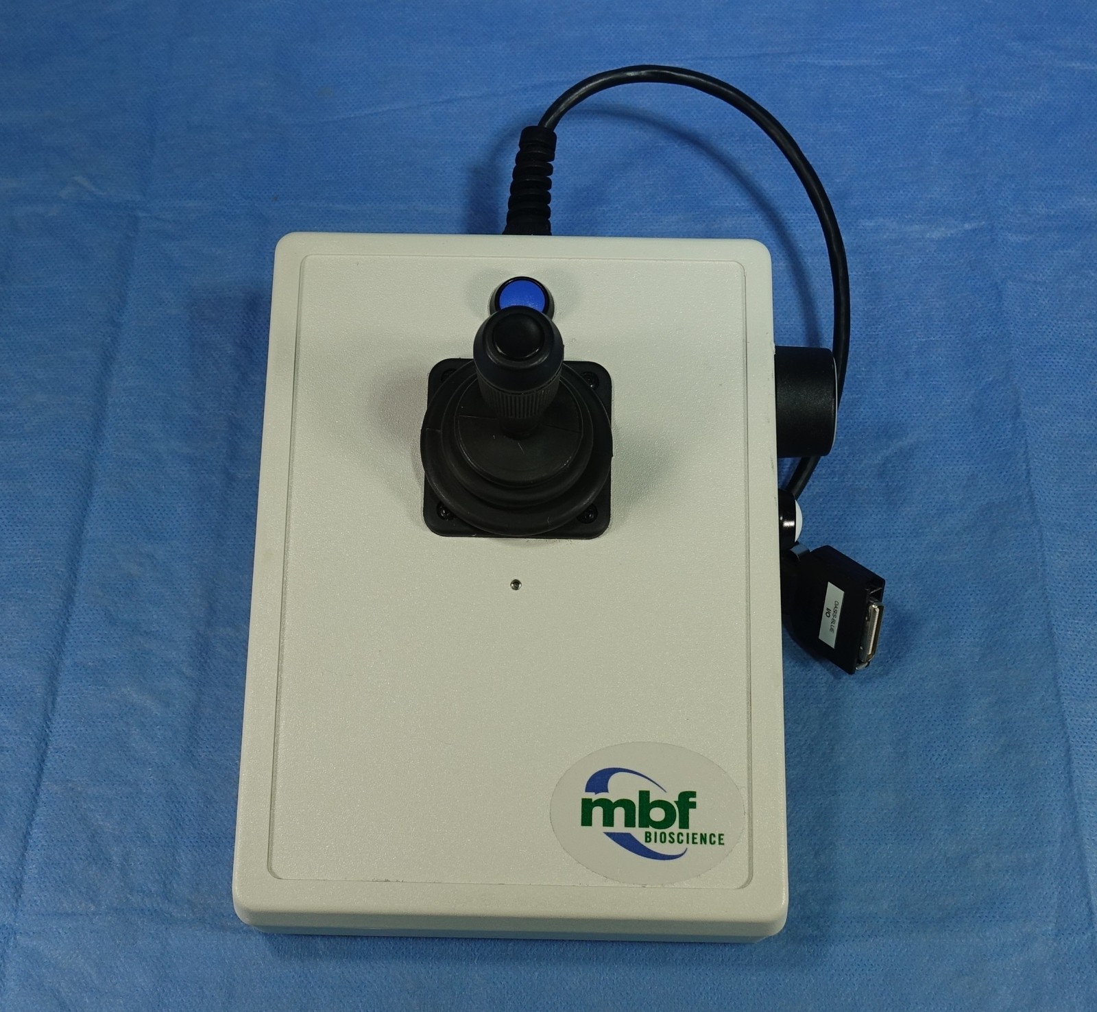 MBF Bioscience Stage Joystick, P/N - OI-Joy3-Blue.