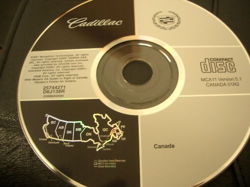 Cadillac Navigation Disc - 2001-04 - Canada