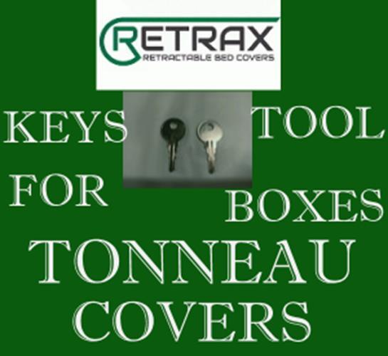 RETRAX R609 SET OF 2 KEYS RETRAX TRUCK BED TONNEAU COVER REPLACEMENT KEY