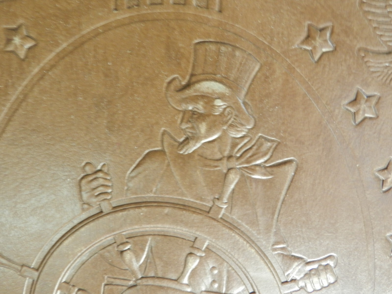 Vintage WW2 Era Scrapbook, Uncle Sam, Plane, Eagle, Ship, Cannon