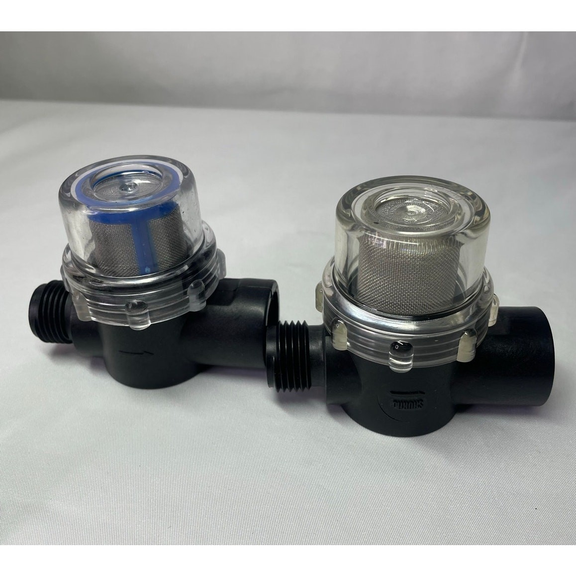 Combo: Shurflo 255-213 Inline Strainer + SEAFLO Filter + Shurflo Wingnut Adapter