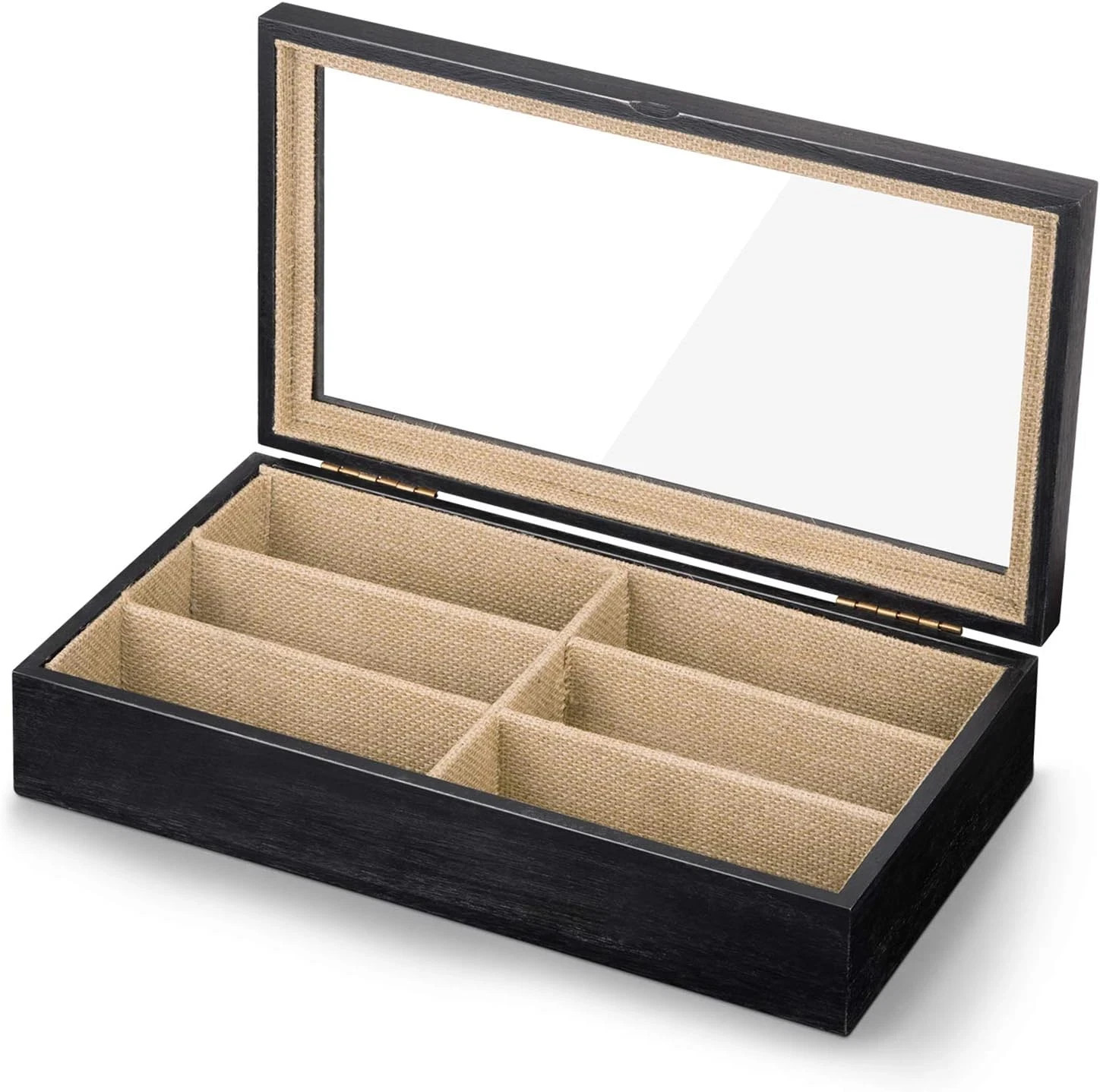Sunglasses Organizer Box, 6 Slot Eyeglasses Display Case Storage for Women Men,
