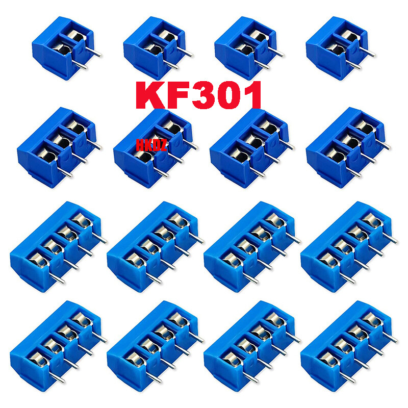 2Pin 3 Pin 5.08mm Pitch PCB Mount Screw Terminal Block Connector KF301 Adapter
