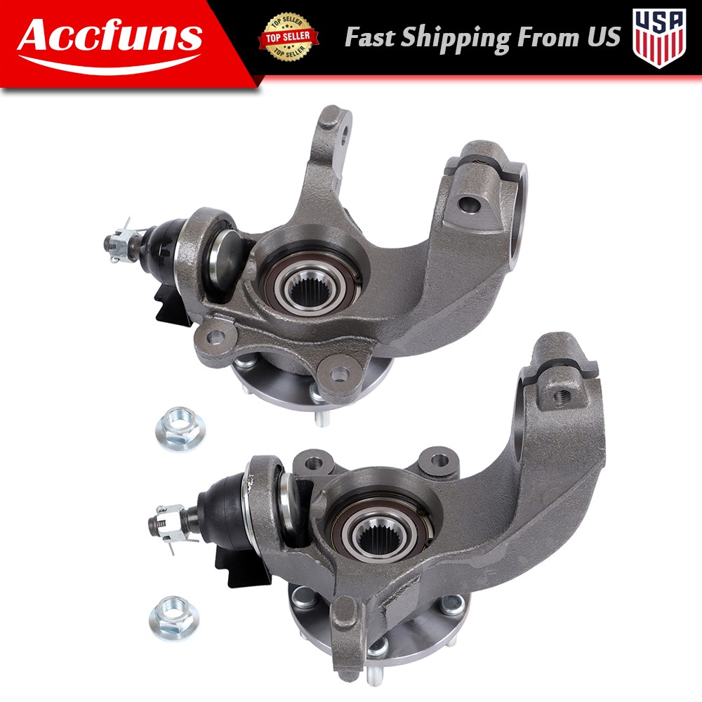 Front Steering Knuckles Wheel Hub Bearings For Ford Transit Connect 2010-2013