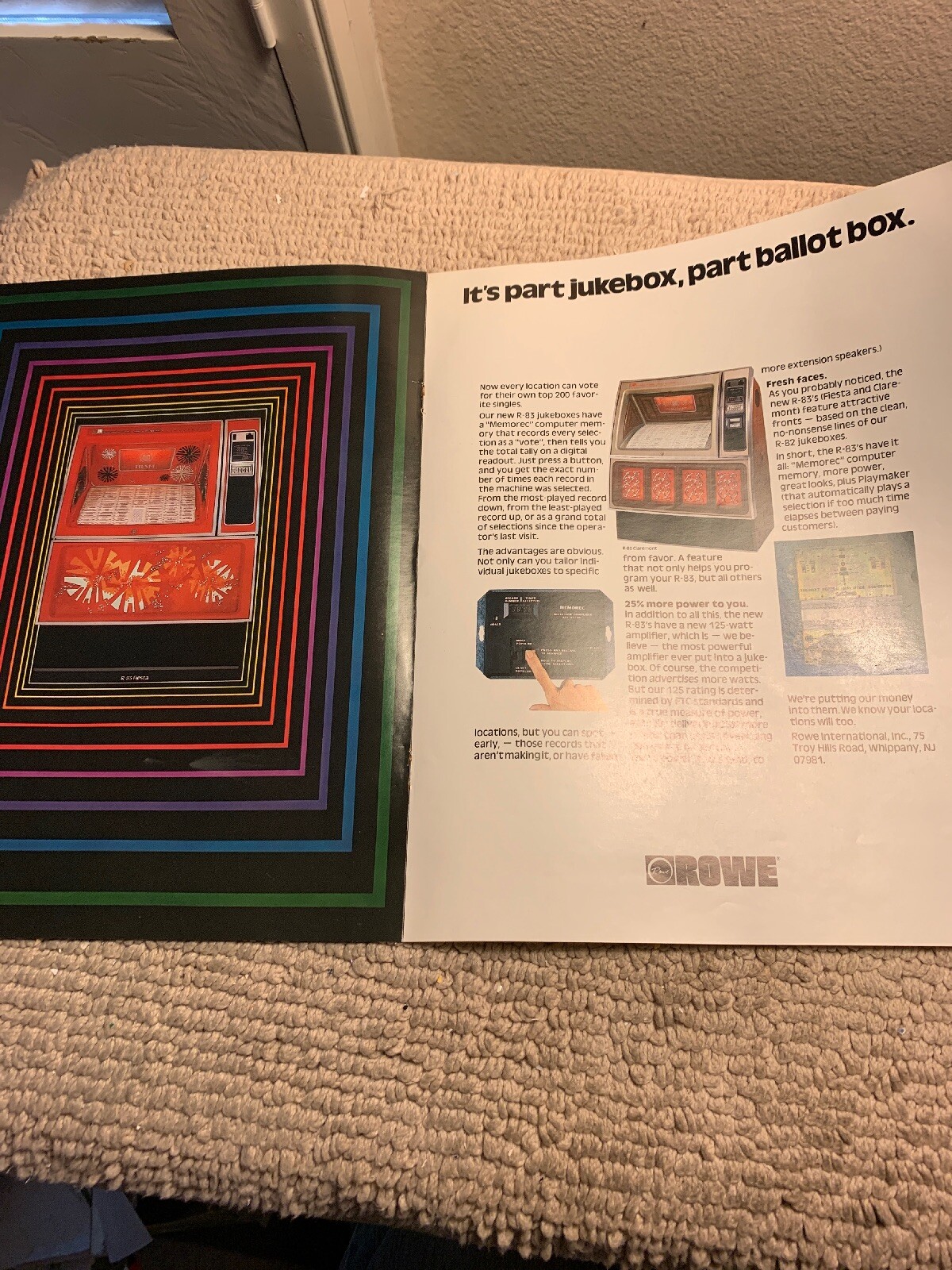 11-8 1/4” Rowe R-83 Jukebox FLYER
