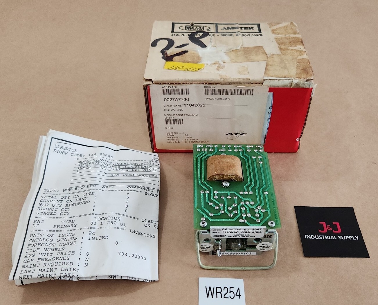 *NEW* Ametek Panalarm 86AVTFF-EG-5947 Point Module 120Vac 60Hz 4.5Va + Warranty!