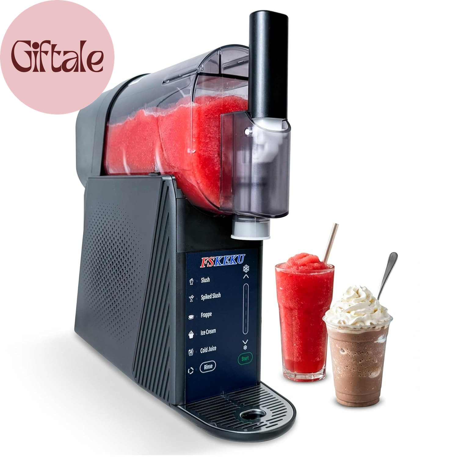 Slushie Machine for Home Frozen Margaritas, Cocktails, Frappés, Soft Serve Ice C