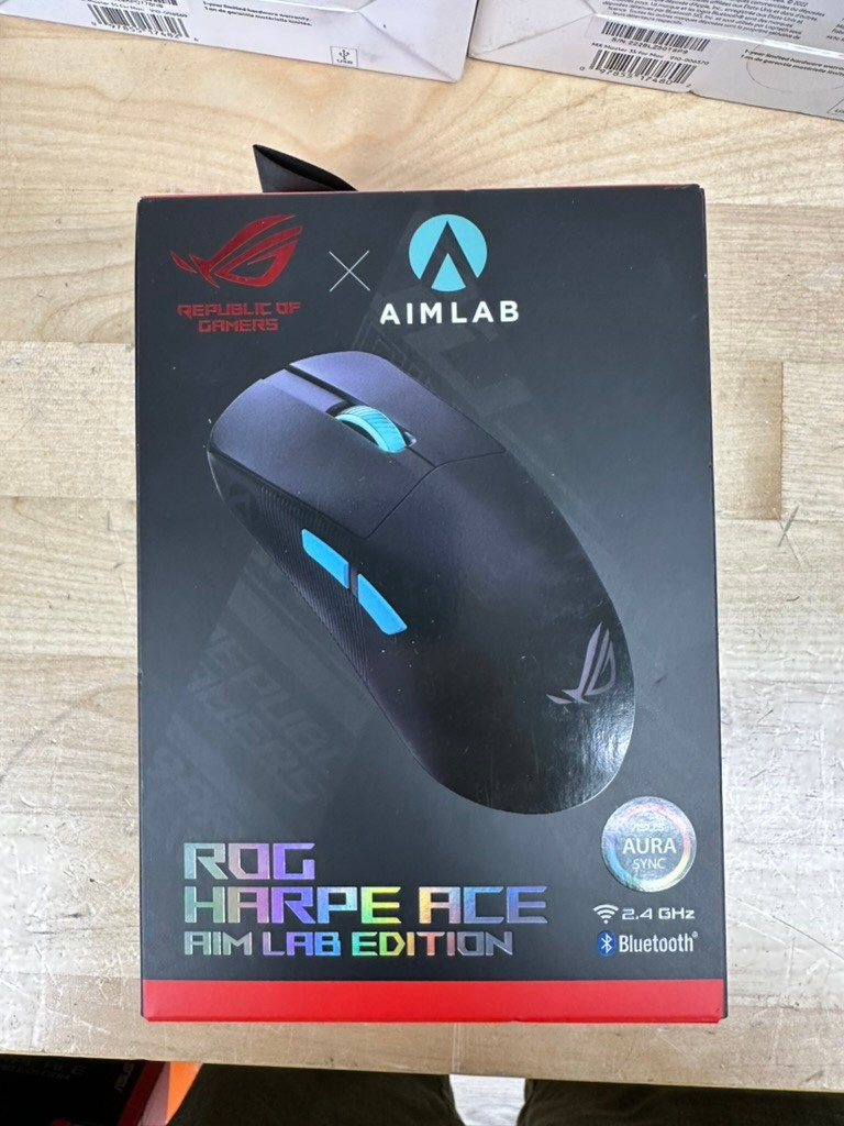 ASUS ROG Harpe Ace Aim Lab Edition Ultralight Wireless Gaming Mouse Black NEW!