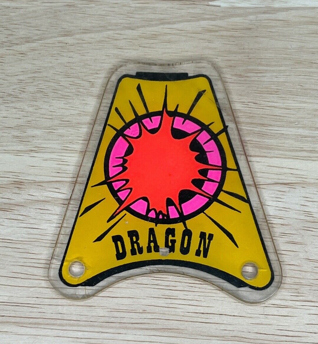 Interflip Dragon Playfield Plastic. Very Rare Replacement Pinball Machine Part v
