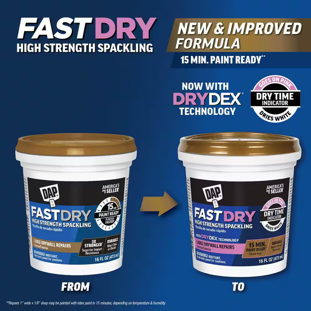 Fast Dry with Drydex 16 Oz. High Strength Interior/Exterior Spackling Paste