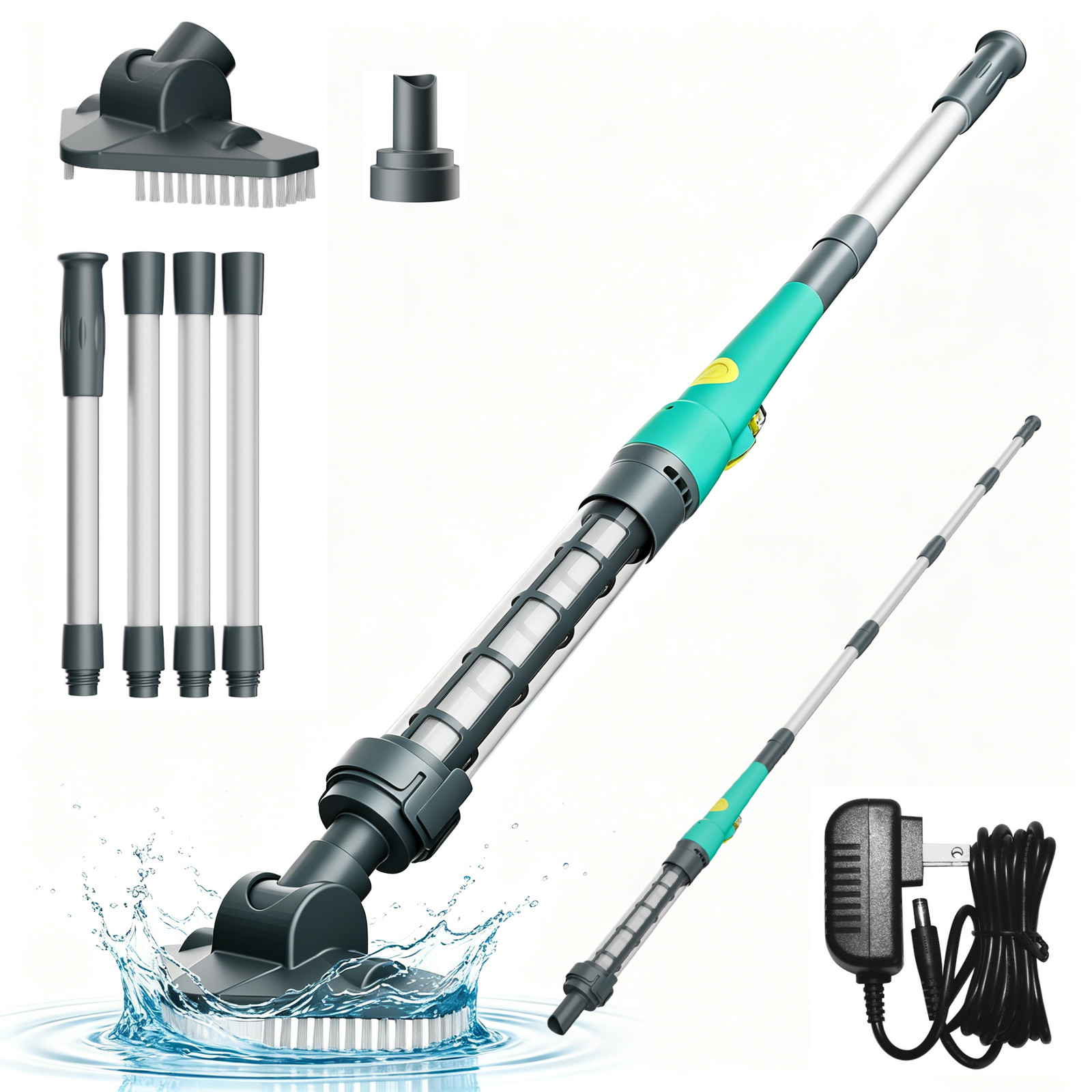 Cordless Rechargeable Pool Vacuum, Handheld Pool Cleaner Ideal for Spas USA
