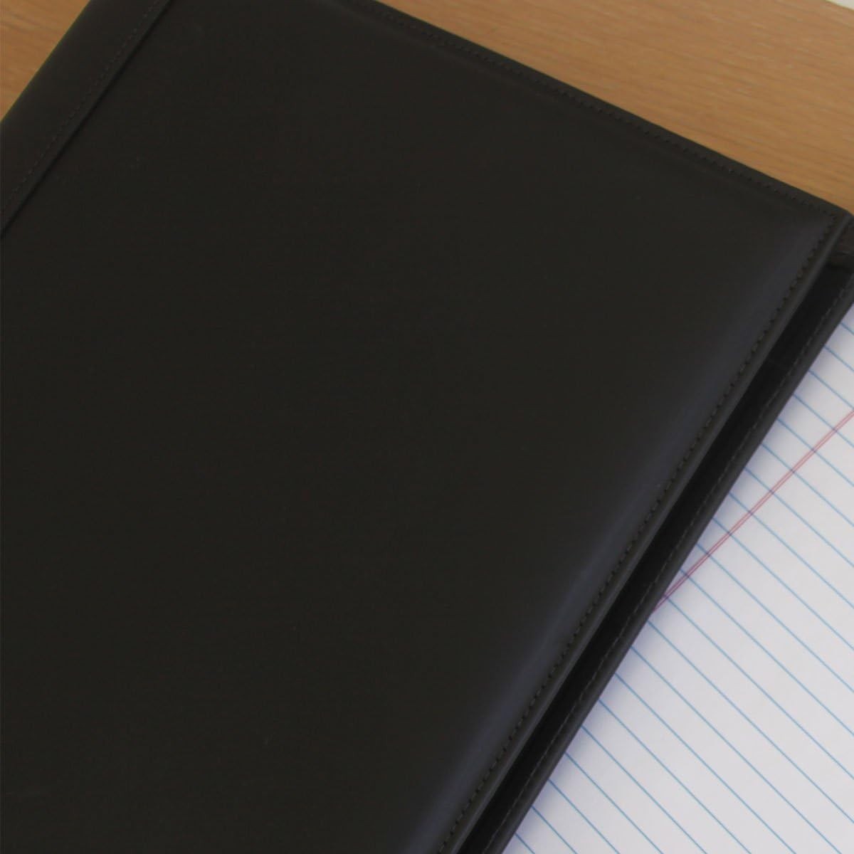 Dacasso Top-Grain Leather Standard Portfolio, Black (E1001) NEW