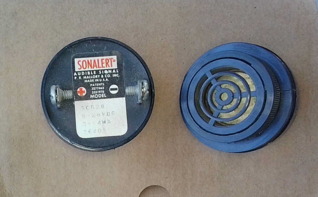 SONALERT SC628 Vintage Audible Alert 6-28VDC 3-14Ma (Lot of 2)