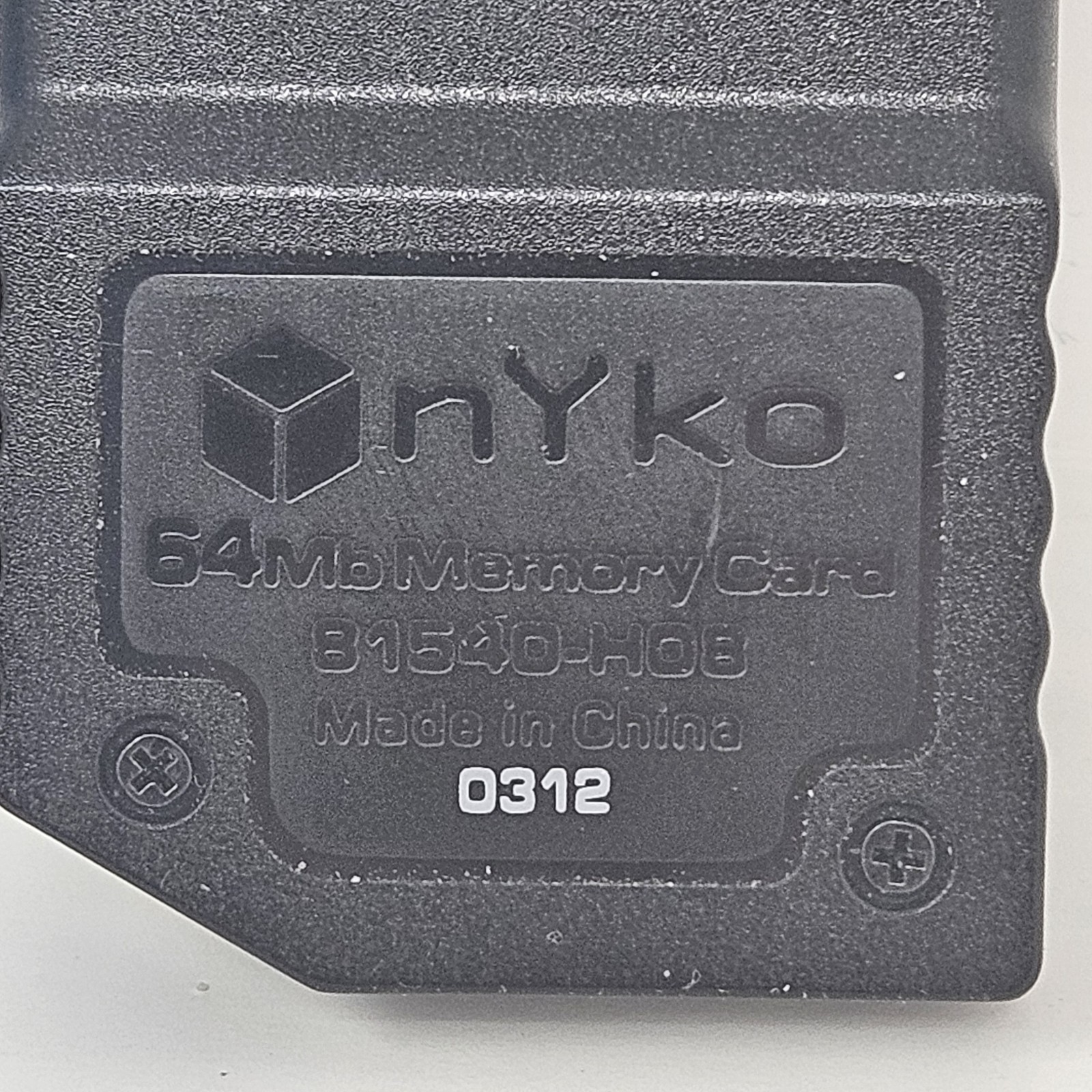 Nyko 64MB Gamecube Memory Card 81540-H08 Tested and Working