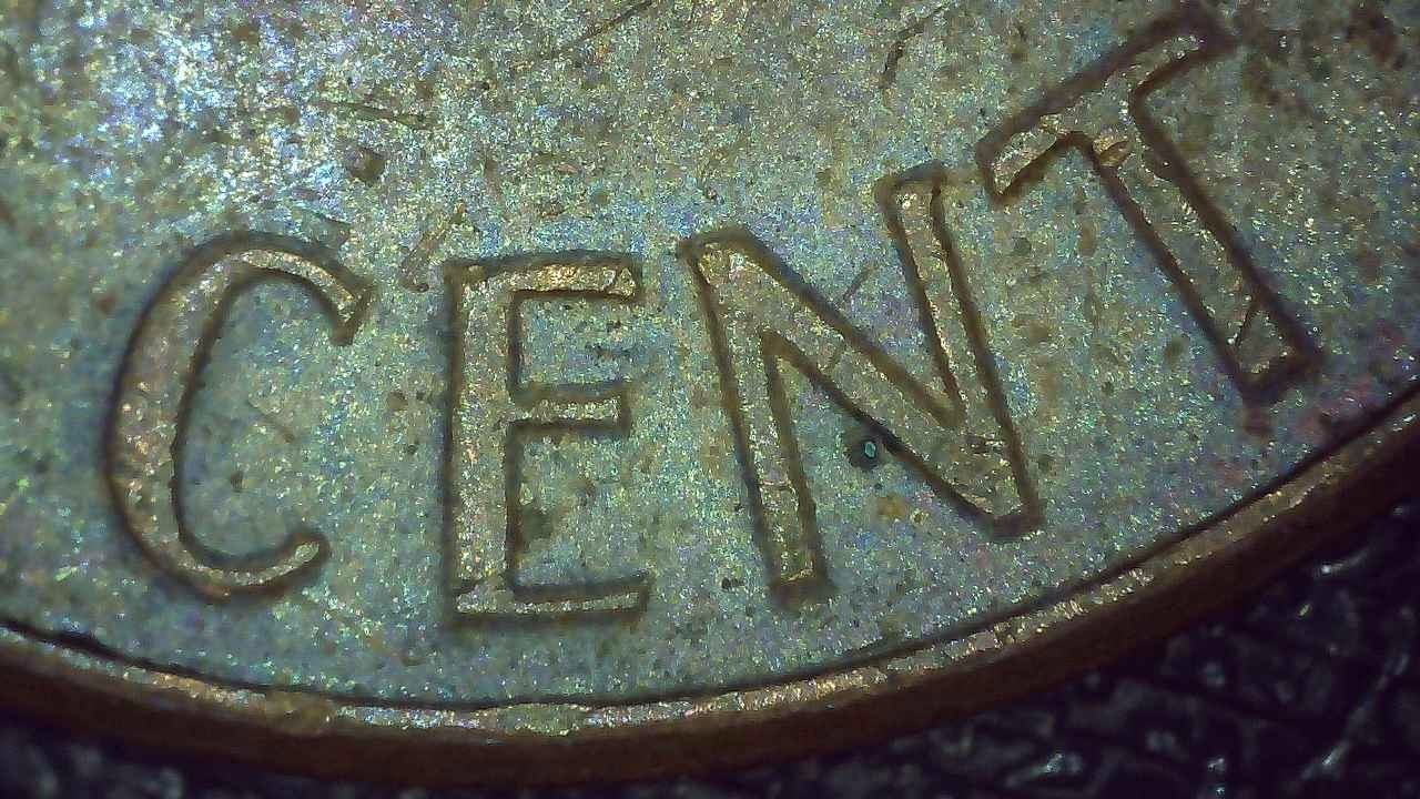 1974 D Lincoln Penny toned