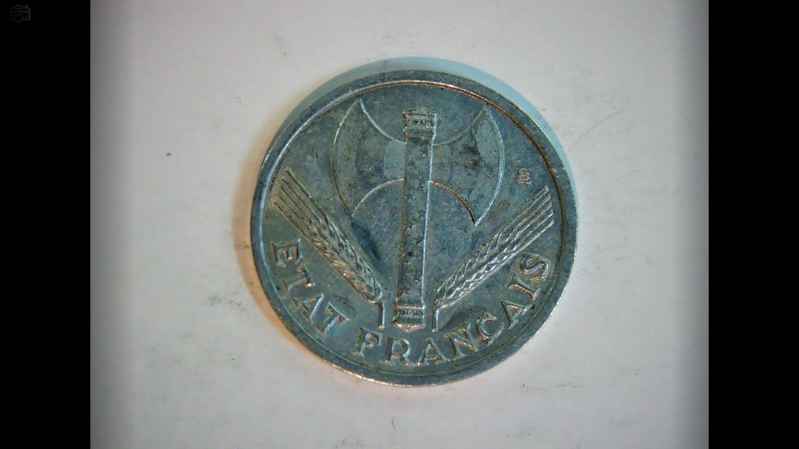 France 1944 1 Franc French State (Vichy) 1 Franc (Francisque axe & wheat ears) C