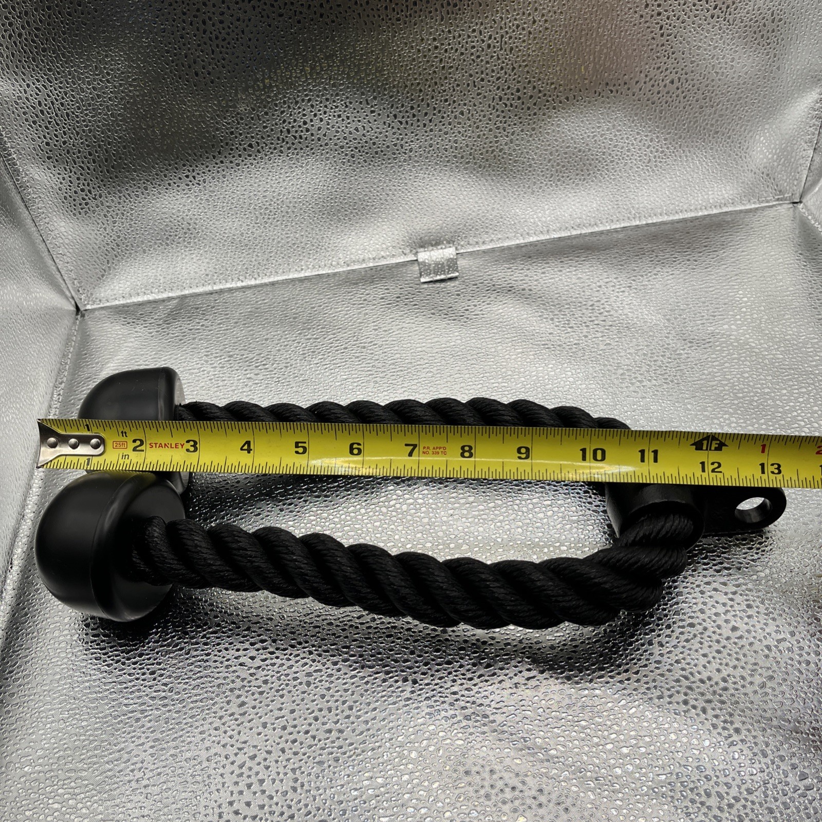 Tricep Rope Nylon Rubber Handles New Cable Attachment Workout Exercise