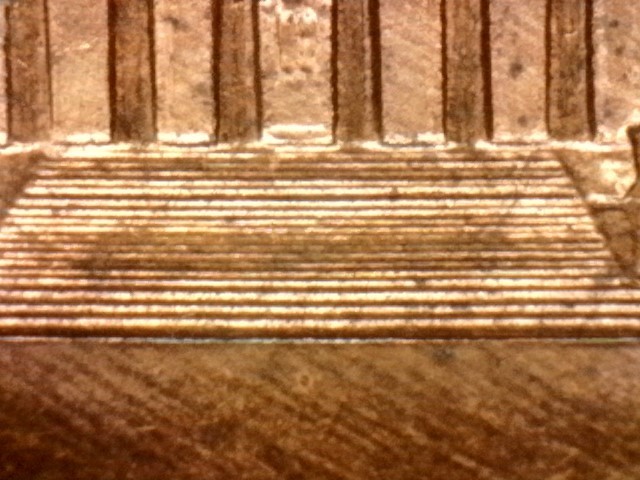 1993 Lincoln Cent Struck-Through Wire/Thread Error Est. MS63 RD UNC Large Error