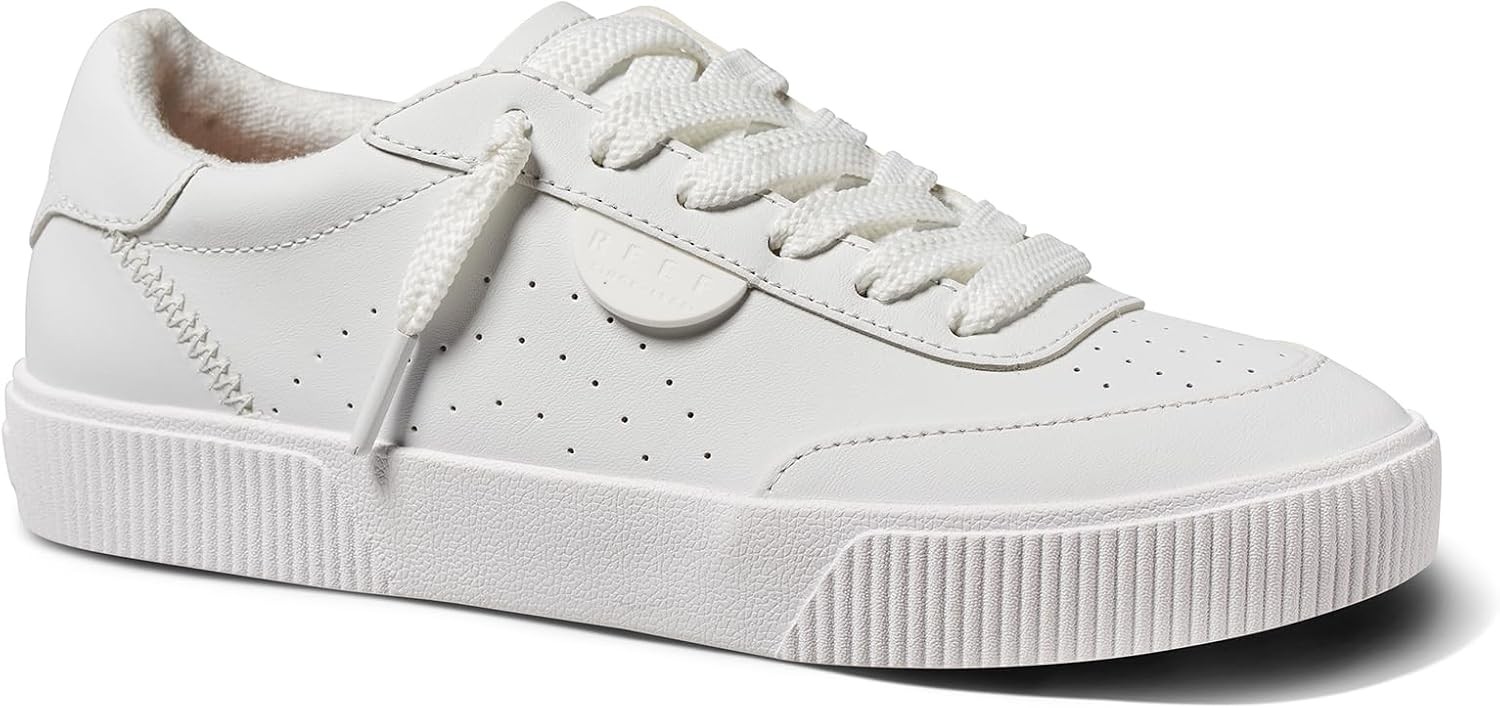 Reef Lay Day Seas Women's White Leather Sneaker NW/OB 11M