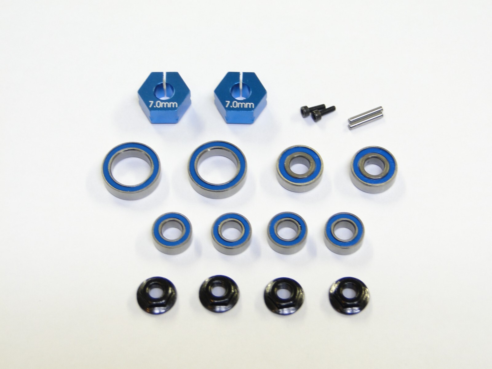 NEW ASSOCIATED SC6.4 T6.4 Bearings Axle & Rear Hex Nuts 7mm ACD4