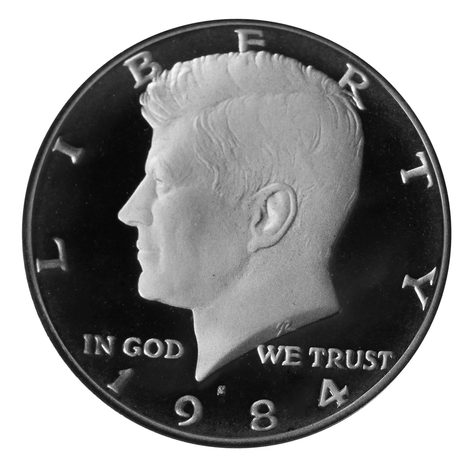 1984 -S  Kennedy Half Dollar 50c Gem DCAM Proof Clad US Coin