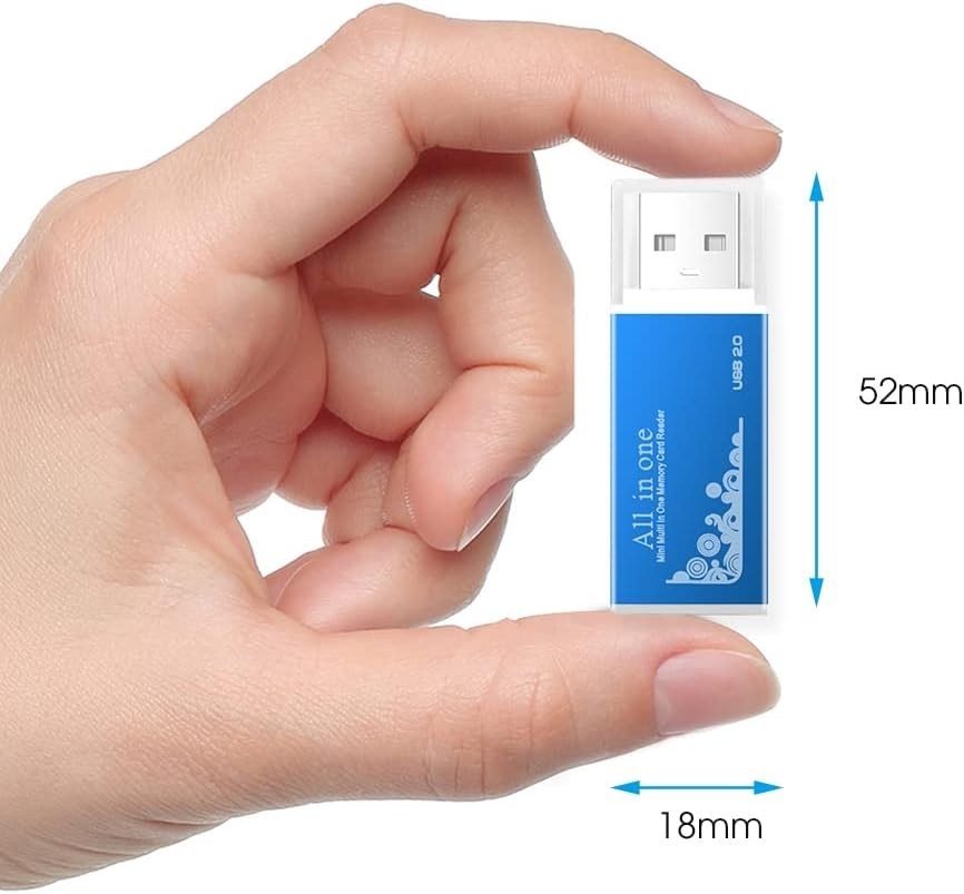 Ultimate 4-Pack USB Card Reader - Fast Transfers, Durable Design for All Devices