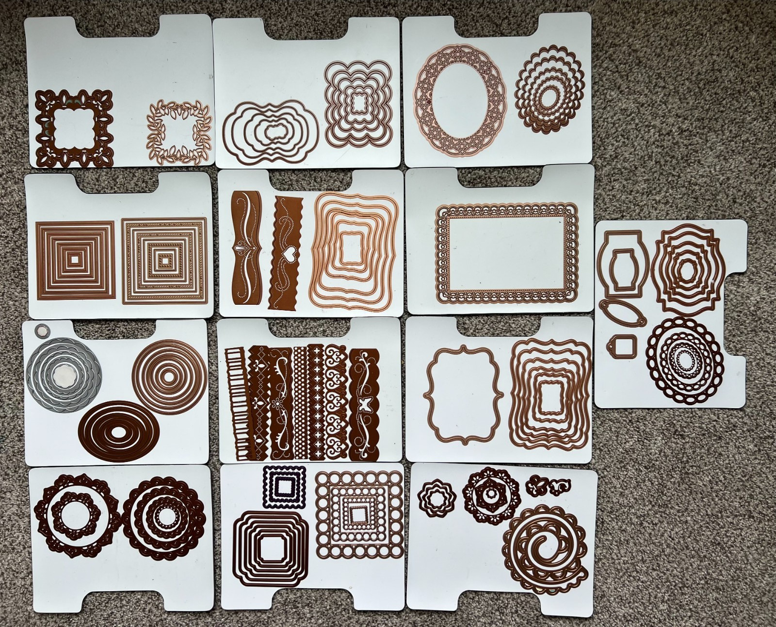 100+ metal die cuts shapes/borders/frames plus 13 magnetic sheets