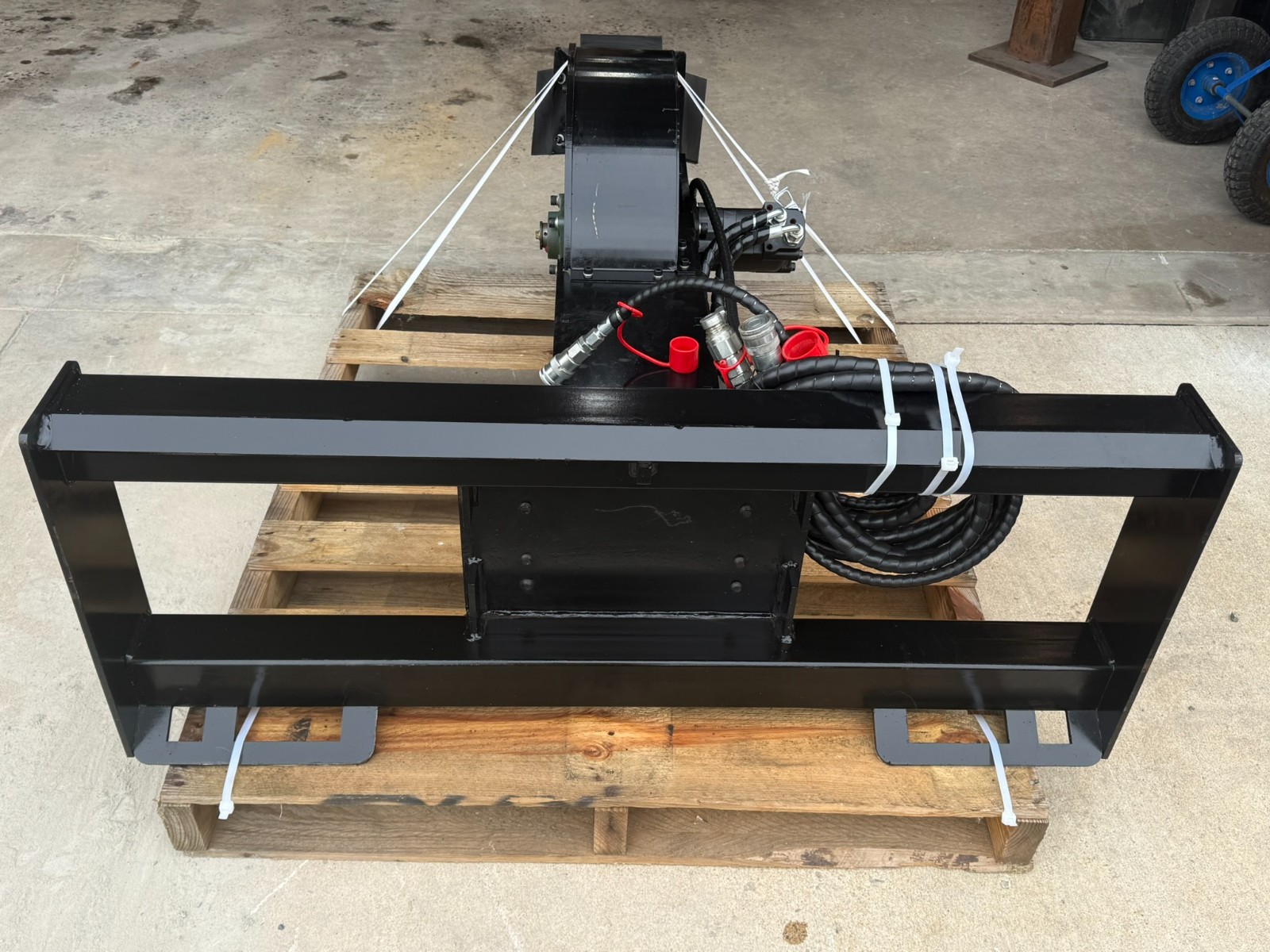 NEW-Skid Steer Hydraulic Stump Grinder Attachment – Quick Attach (NOT Mini)