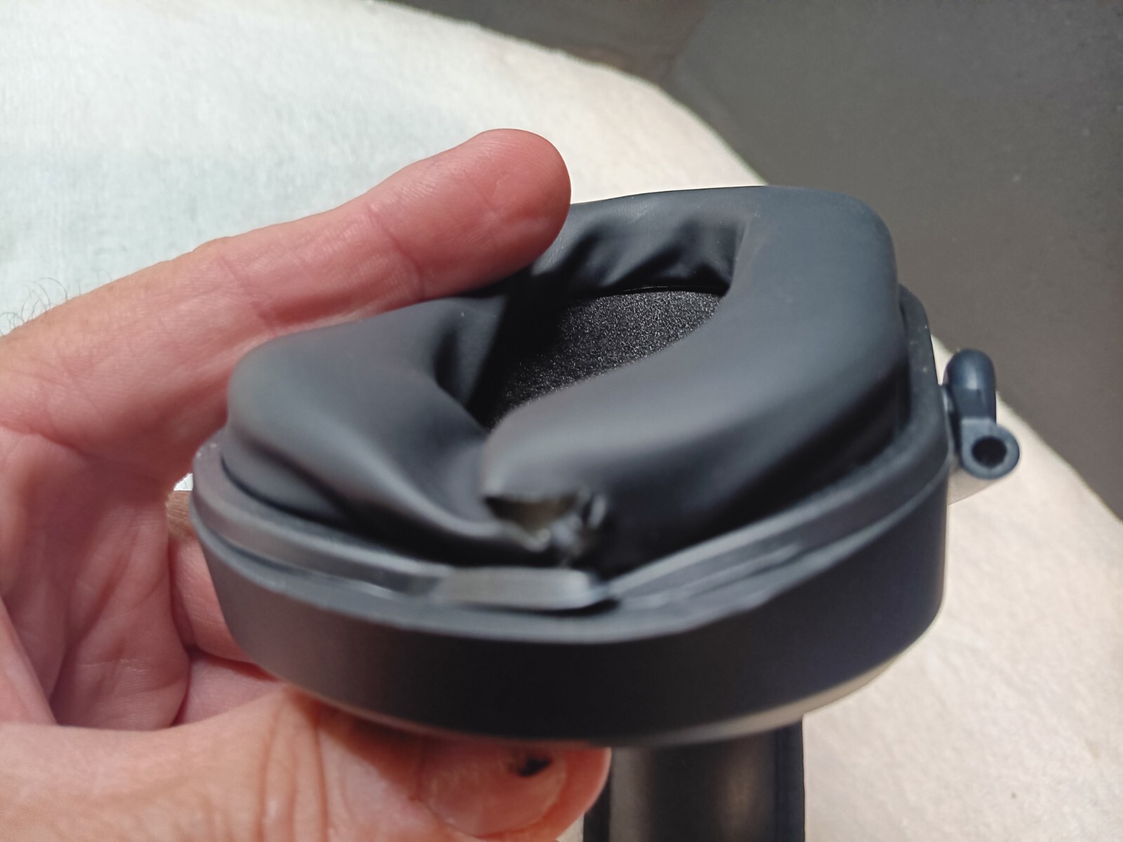 Walker's Black Hearing Protection Earmuff Folding Design Durable Padded Headband