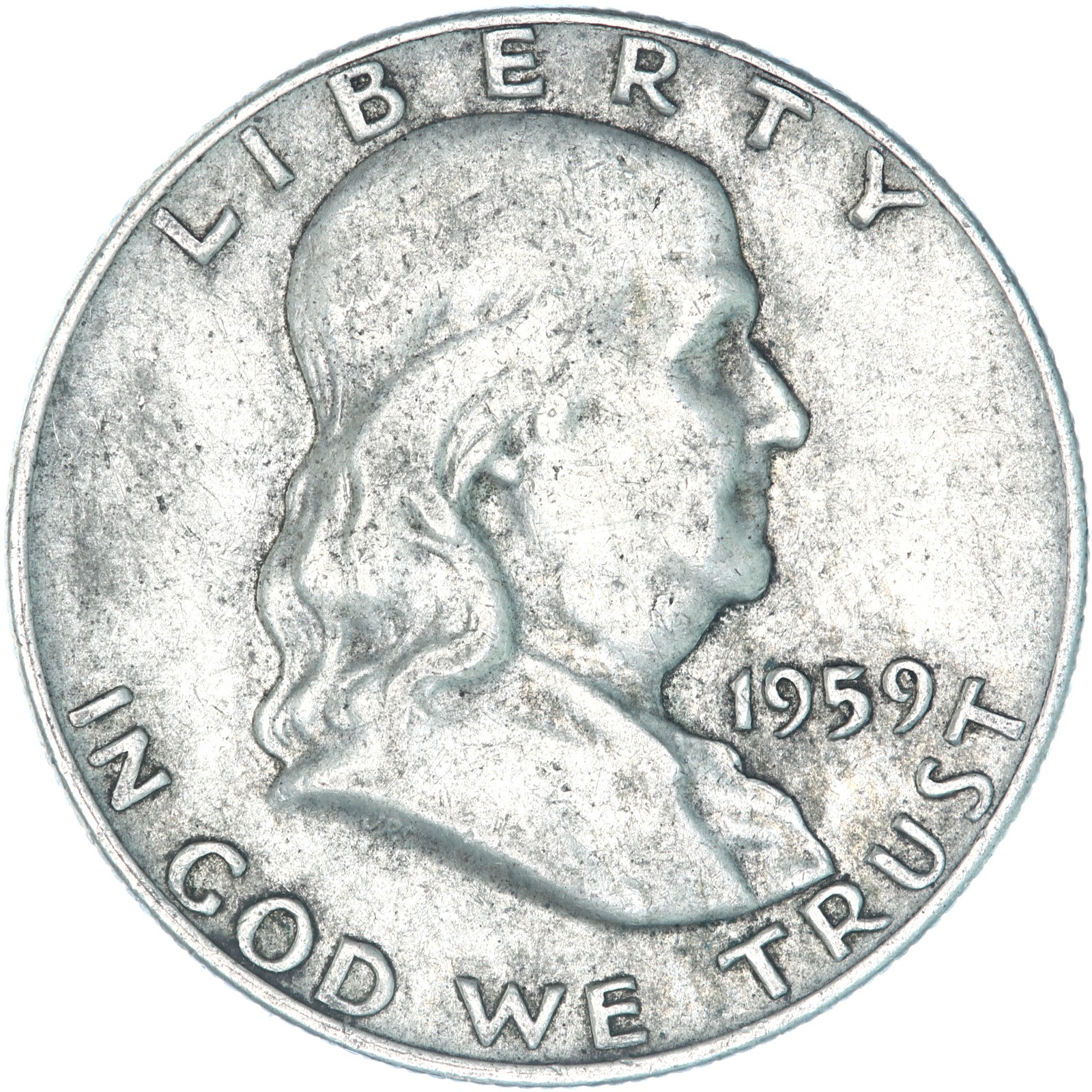 1959 (P) Franklin Half Dollar Very Fine 90% Silver