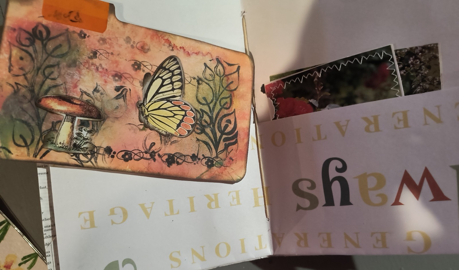 junk journal handmade garden theme