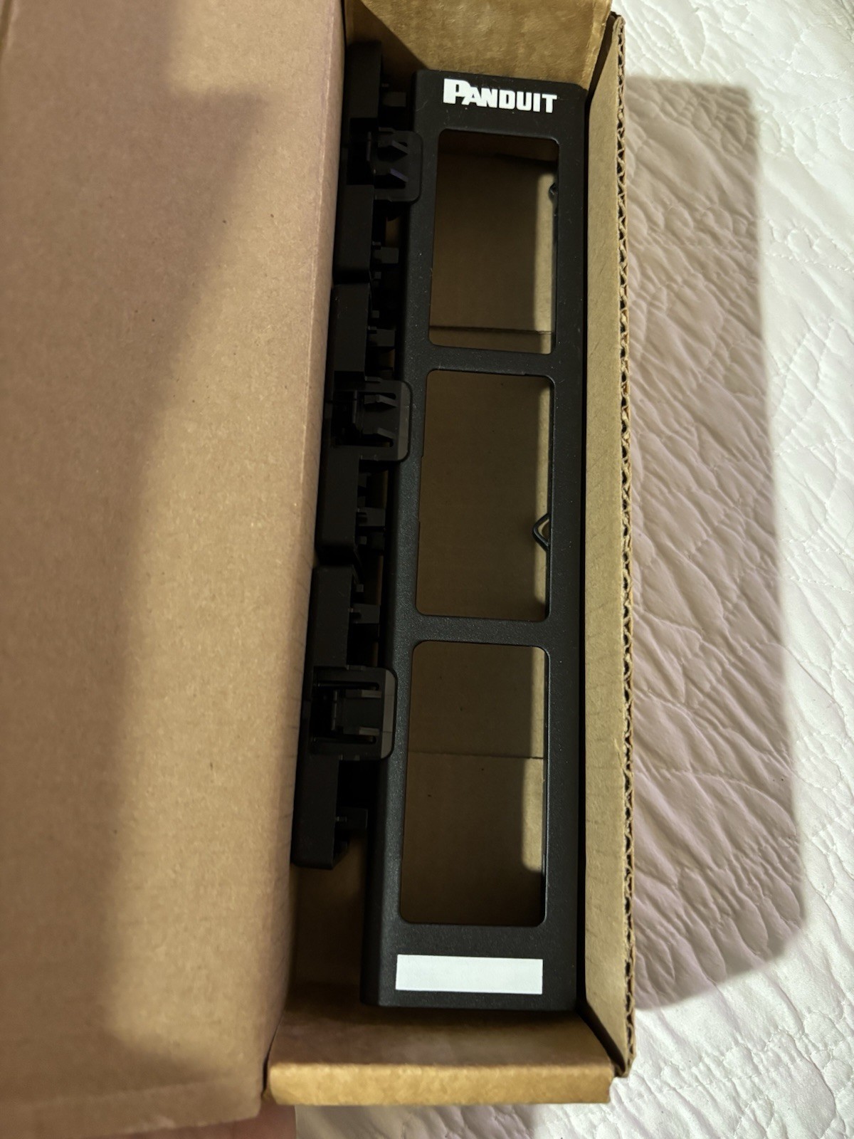 Lot Of 2 Panduit CPP12WBL 12-Port Snap In Faceplate Patch Panel