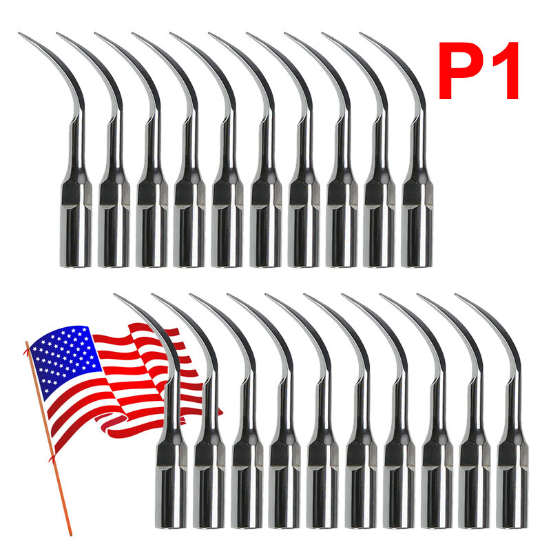 5-20 Pcs Dental Ultrasonic Scaler Perio Piezo Scaling Tip Fit EMS Woodpeck P1