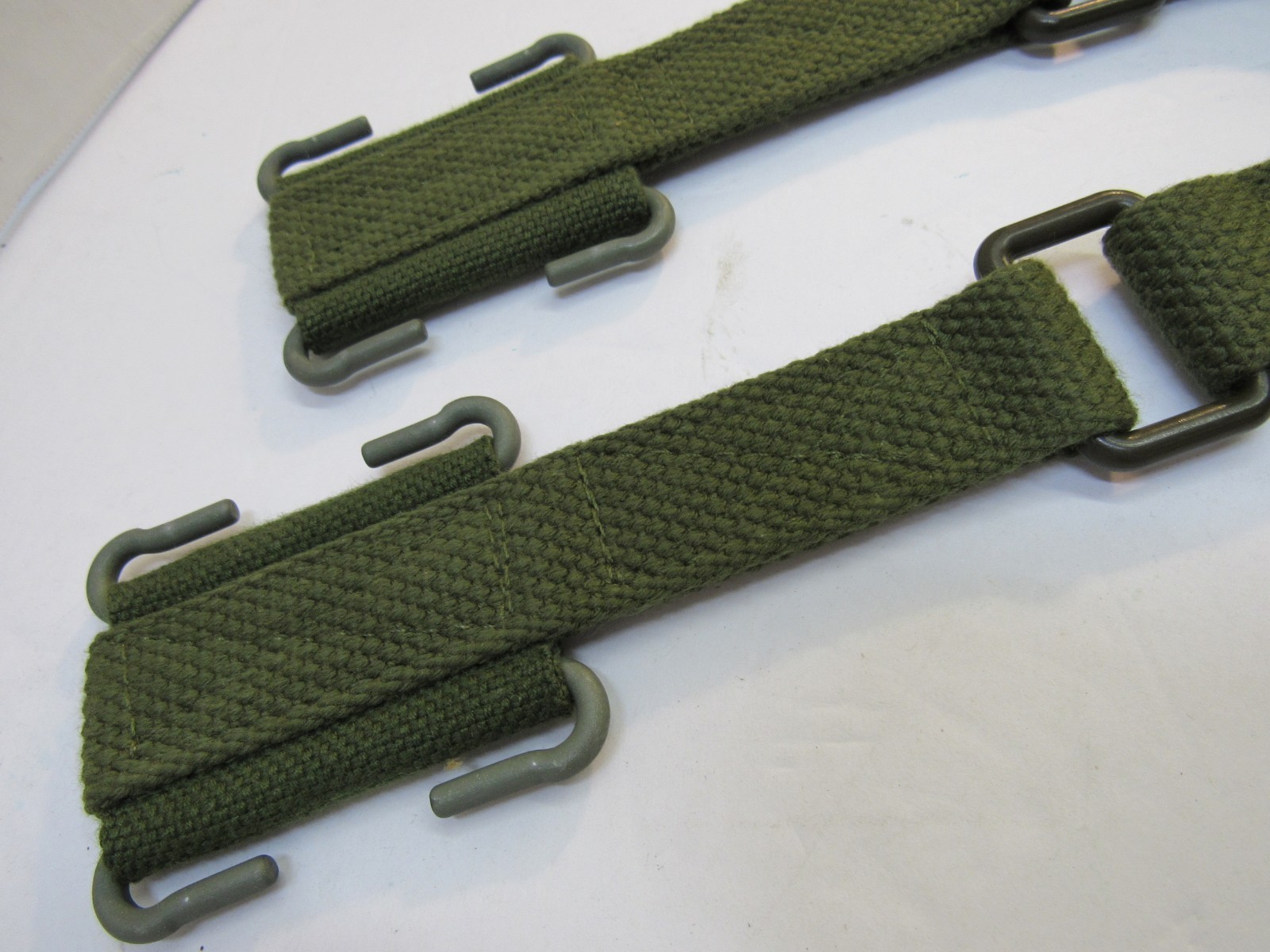 2 Danish Web Belt Gear Extender Like British Pattern 1944 Brace Attachment NOS