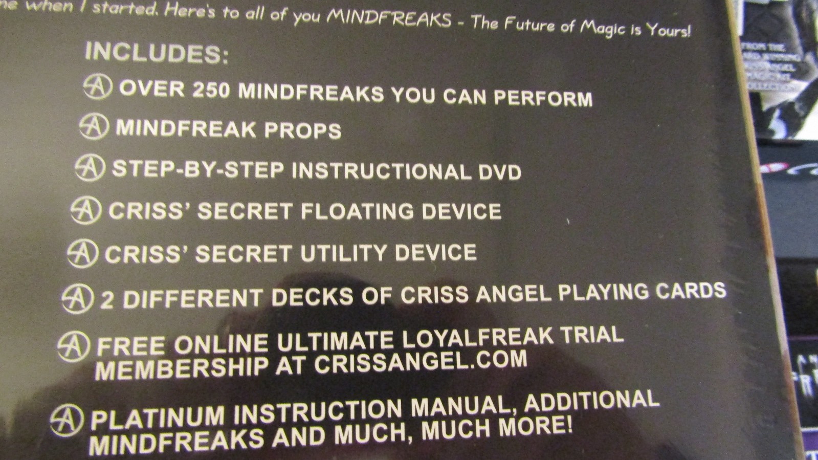 Criss Angel Mindfreak Platinum Magic Kit NEW Sealed (PLUS 2 BONUS TRICKS) Bundle