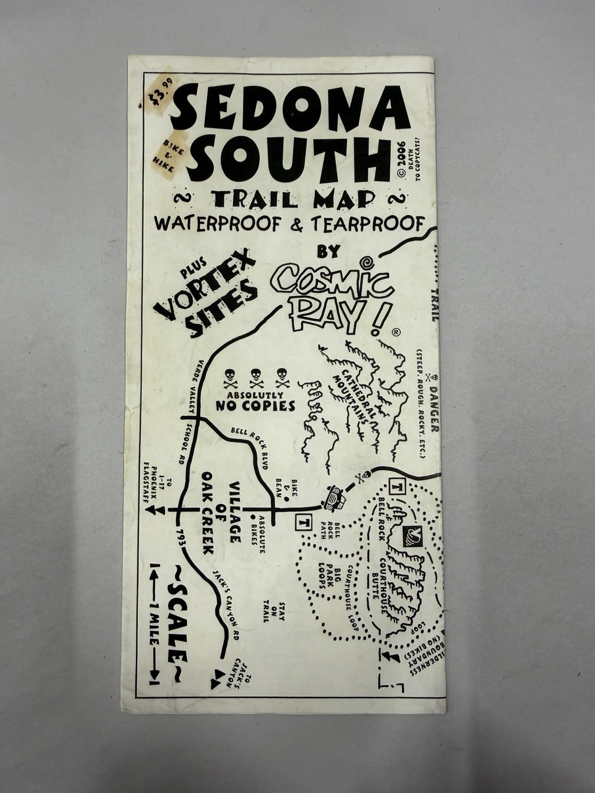 Sedona South Trail Map by Cosmic Ray (2000).