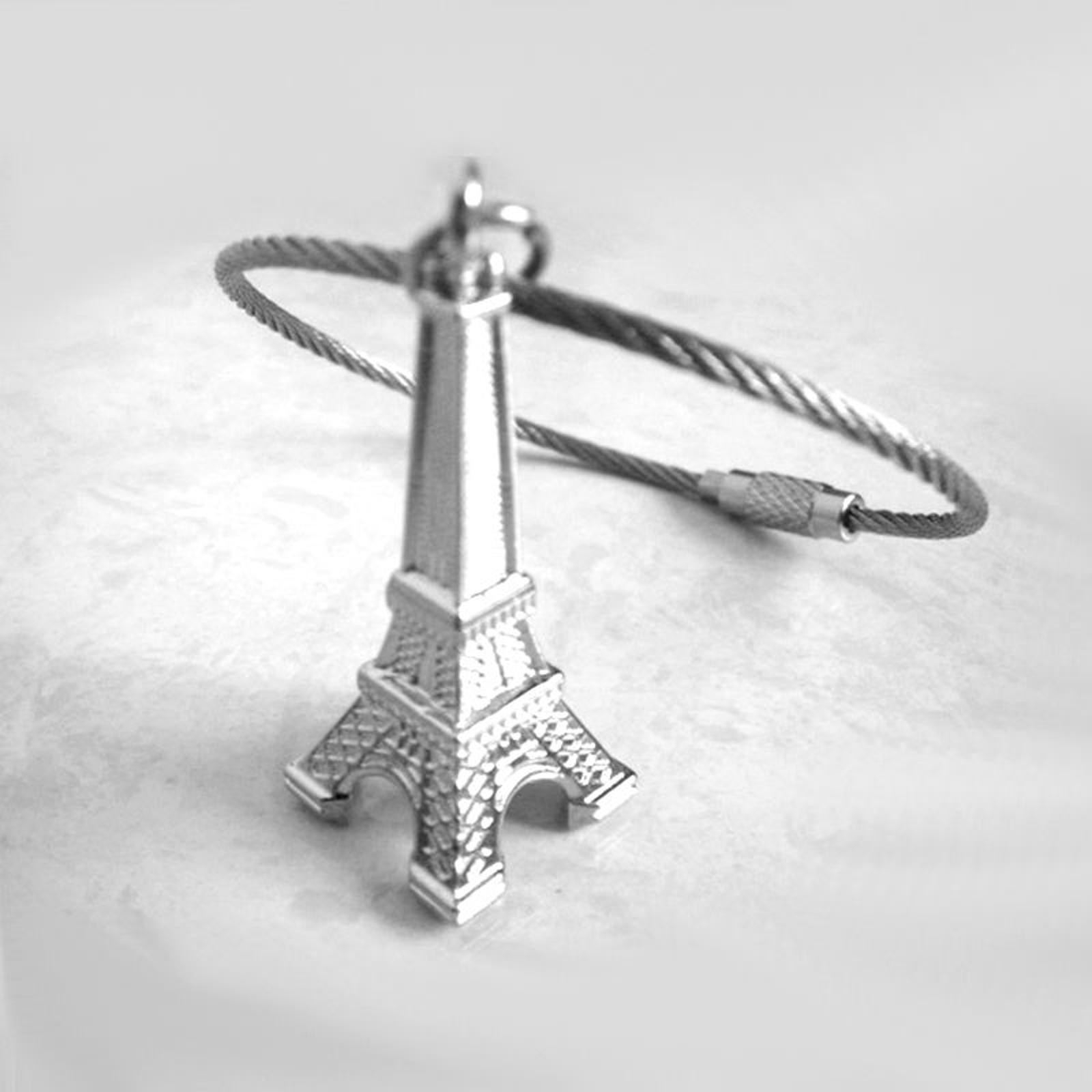 20x 1.5mm Screw Locking Wire Keychain Cable Rope Key Holder Keyring Chain Ring G