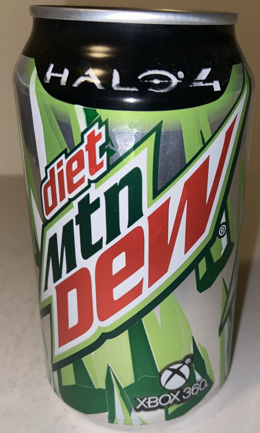2013 12oz. DIET MTN DEW ( HALO4 XBOX360) EMPTY BOTTOM OPENED