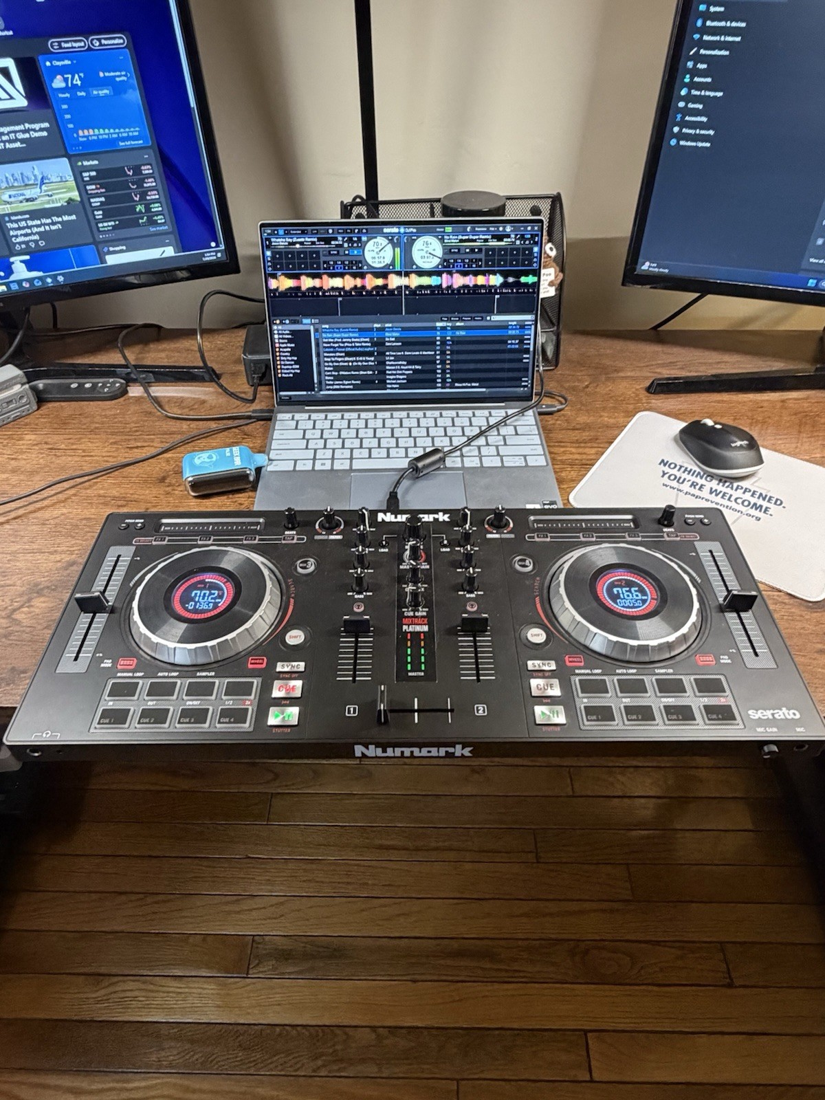 Numark Mixtrack Platinum 4-Deck DJ Controller for Serato DJ
