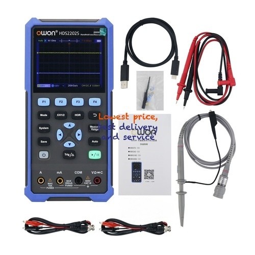 HDS2202S 2-Channel Digital Oscilloscope for OWON HDS200 Series High Performance-
