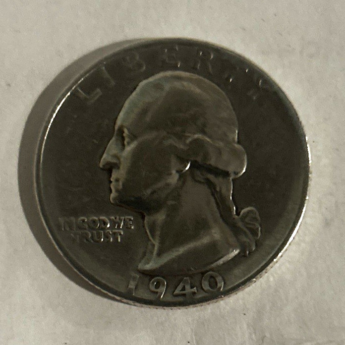 1940 Washington Quarter 25C Philadelphia Business Strike 90% Silver KM#164