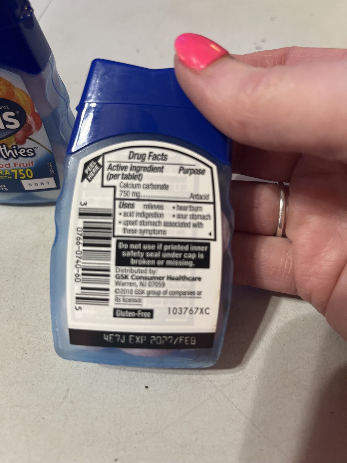 TUMS 4PK Smoothies Extra Strength Assorted Fruit Antacid Chewable Tabs 12Ct 2/27