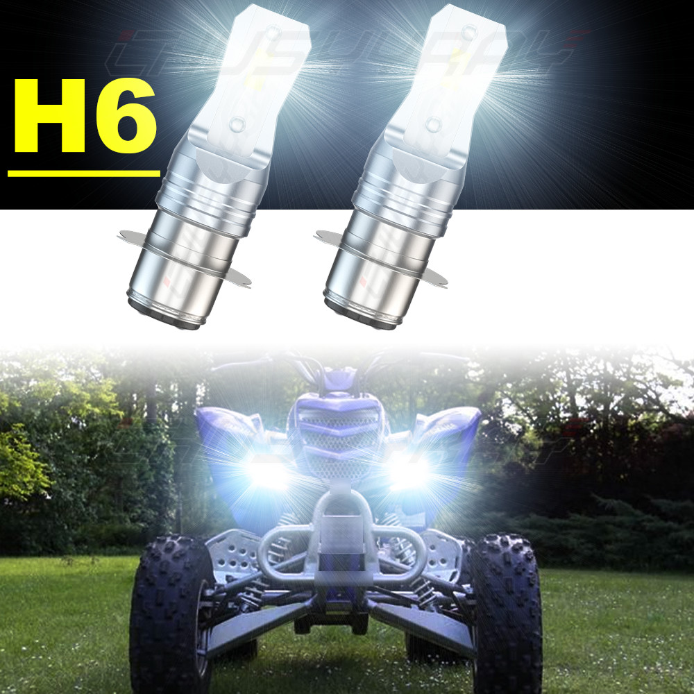 Headlight for Yamaha YFZ450 2004 2005 2006 2007 2008 2009 6000K LED Bulbs