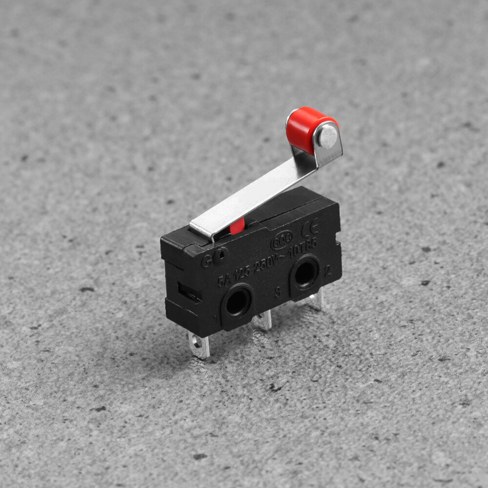 12PCS Micro Switch 250V 5A Micro Switch Roller Lever for Electronics Experiments
