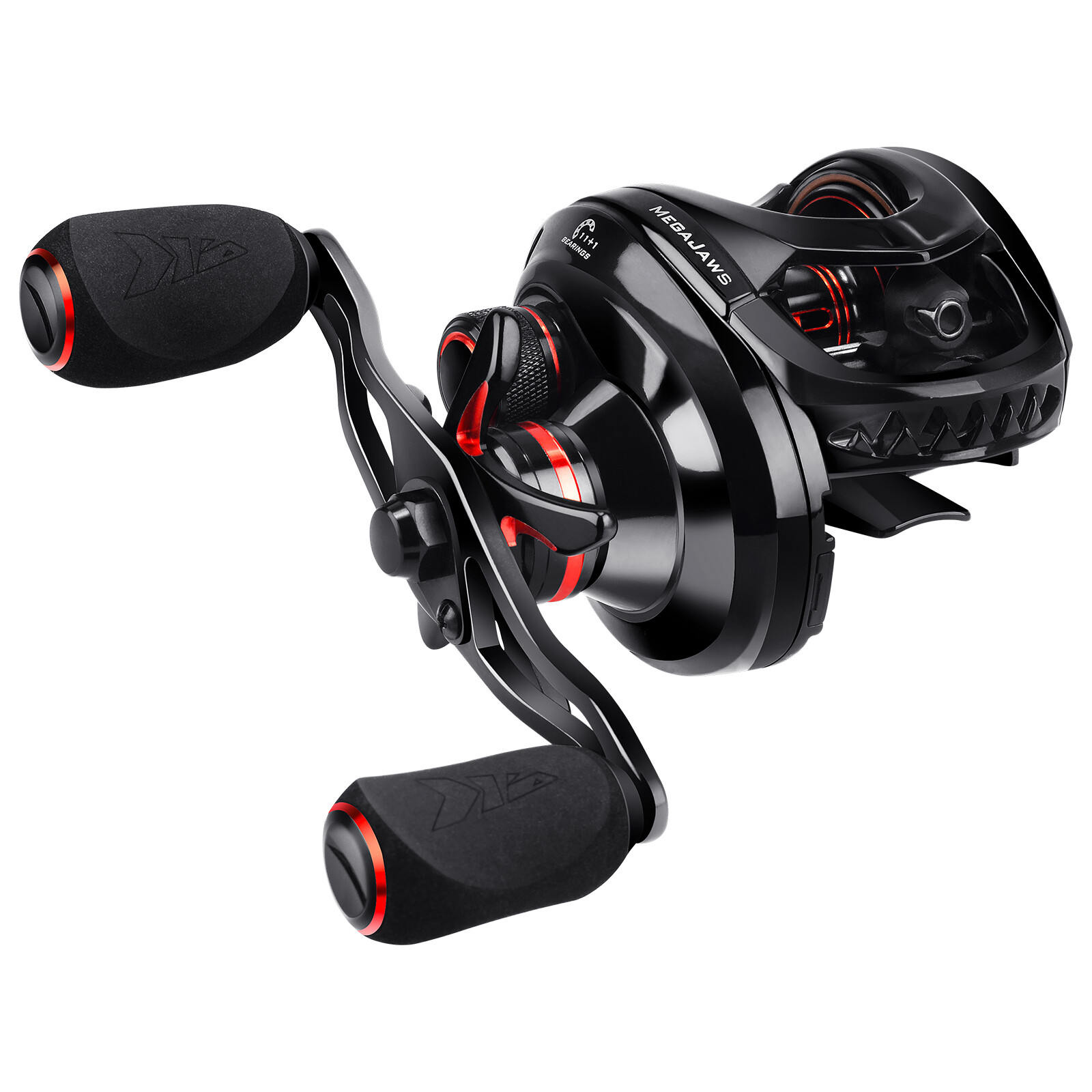 KastKing MegaJaws New AutoMag Dual Braking System Baitcasting Fishing Reel-New