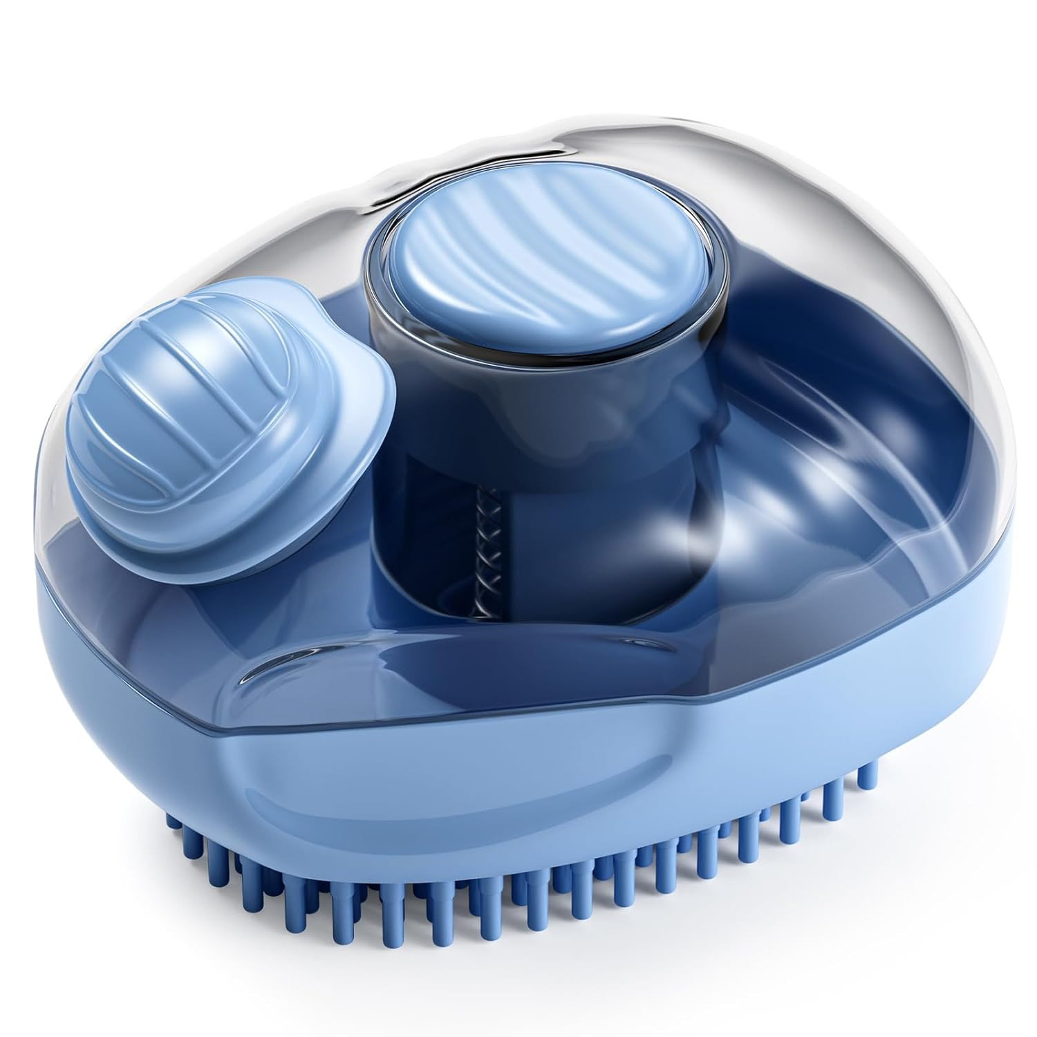Cat Brush, Dog Bath Brush with Shampoo Dispensing, Dog Brush for Shedding with S